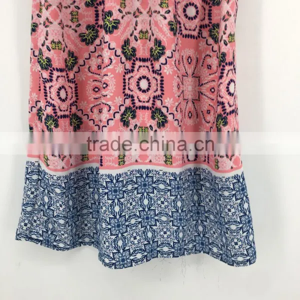 Girl Stock Floral Sleeveless Print Long Casual Dress photo-2