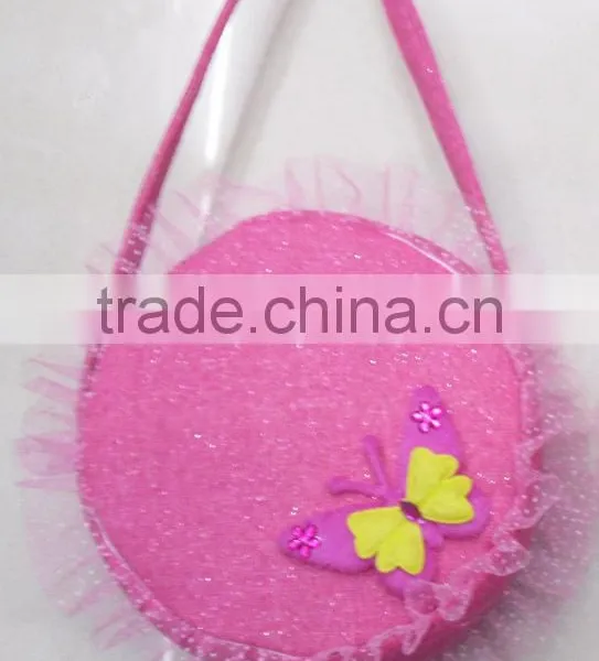 Fashion Round Lace Flower Sequin Little Girl Bag photo-4