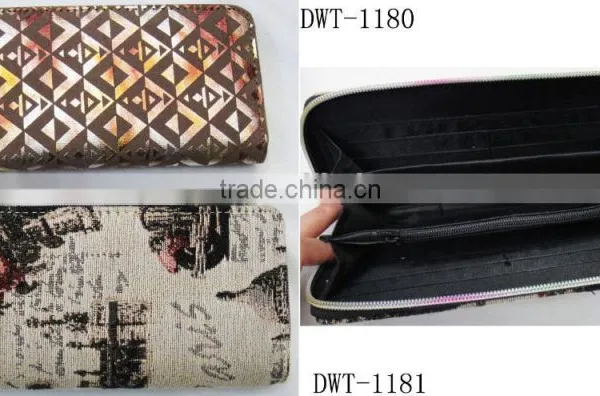2017 Hot Lady Designer Canvas Cotton Hand Wallet photo-4