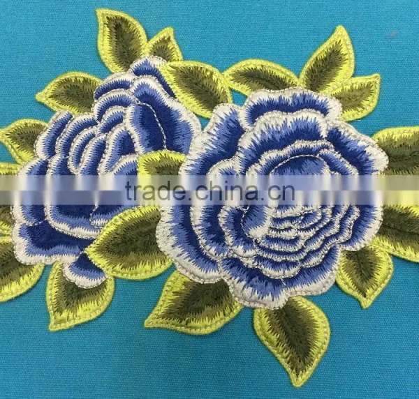 Manufacturer Machine Make Embroidery Flower Applique for Sweater photo-2