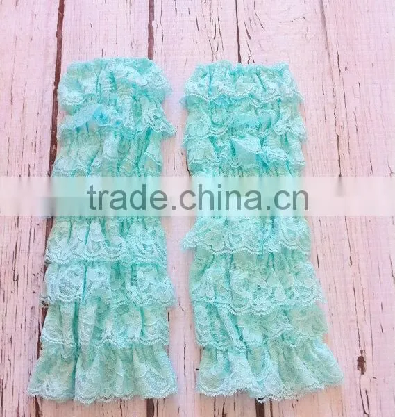 Newborn Infant Baby Ruffle Chiffon Leg Warmer Cute Knitted Winter Autumn Legging photo-4