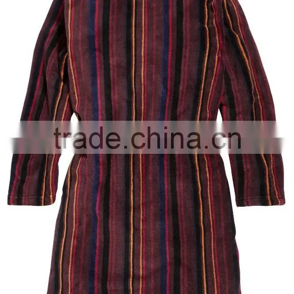Mult-colors Warm Mens Striped Pyjamas photo-3