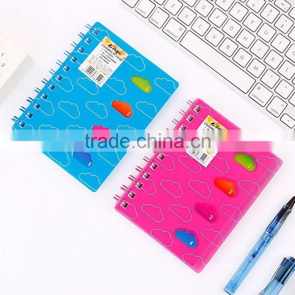 A4/A5/A6/B5 Hollow PP Cover Wire-o Planner Custom Paper Notebook Student Writing Notebook photo-3
