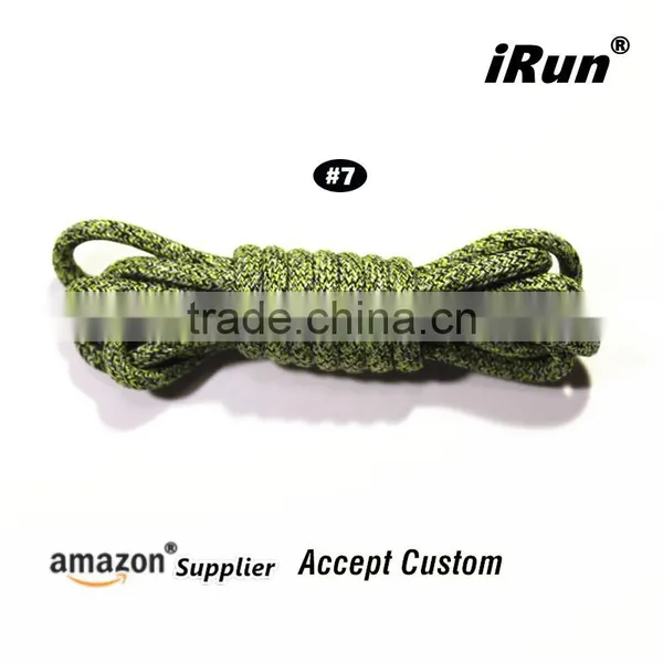 2017 Mix-Colored Pattern Hiking Skate Shoes Rope Laces - 130 CM Long Yeezy Round Laces for Climbing Boots - Retail Packaging photo-3