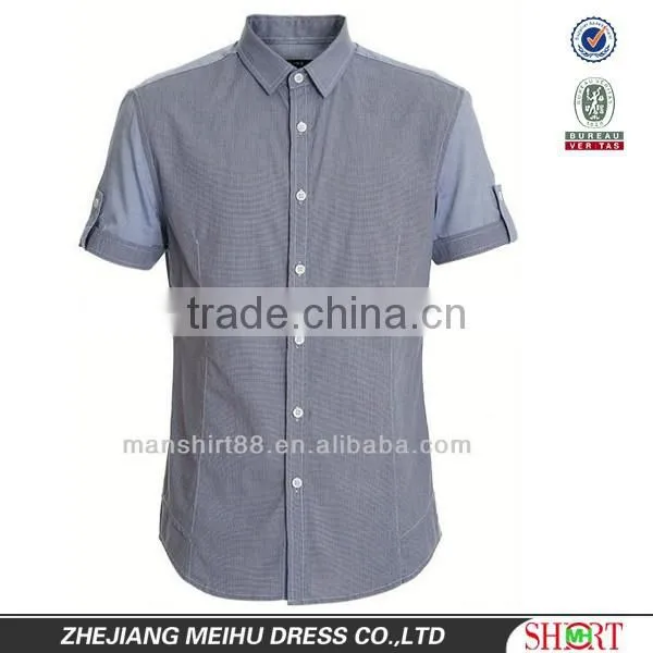 Custom Short Sleeves Mens End-on-end Work Shirt