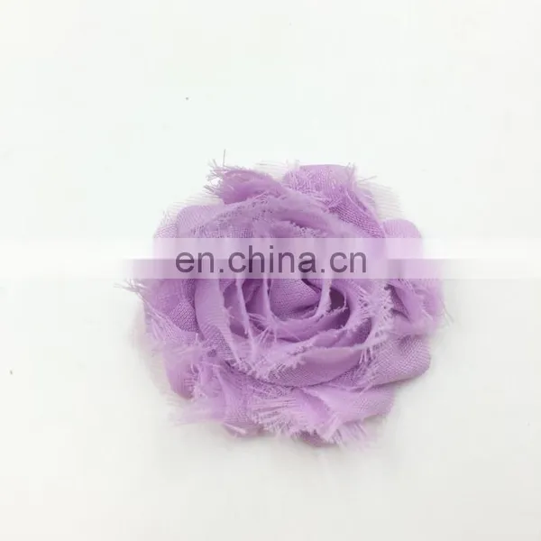 2Inch Solid Shabby Chiffon Flower Frayed Shabby Chic Flowers,shabby Rose Trim,lovely Rosette Chiffon Shabby Flowers photo-3