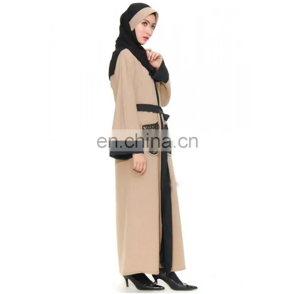 Custom Made Islamic Abaya 2017,Women Casual Maxi Dress, Fashion Muslim Dress Abaya photo-3