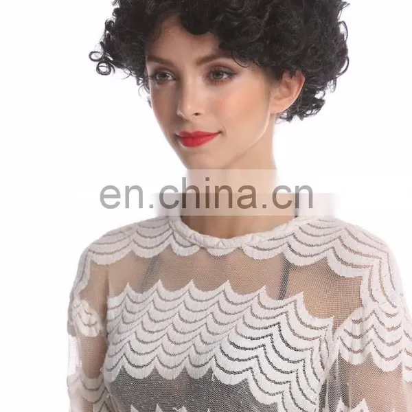 Party Short Black Sexy Synthetic Wigs P-W241 photo-2
