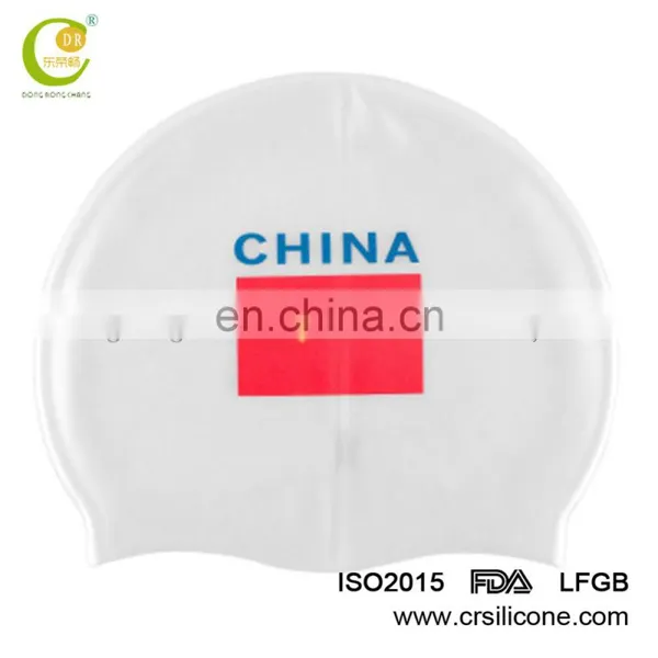 High Quality Waterproof Silicone Swimming Caps With Colored Logo photo-2