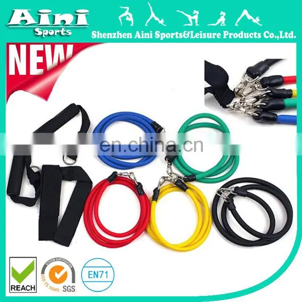 Rubber Resistance Tubing 11 Pieces Resistance Band Set