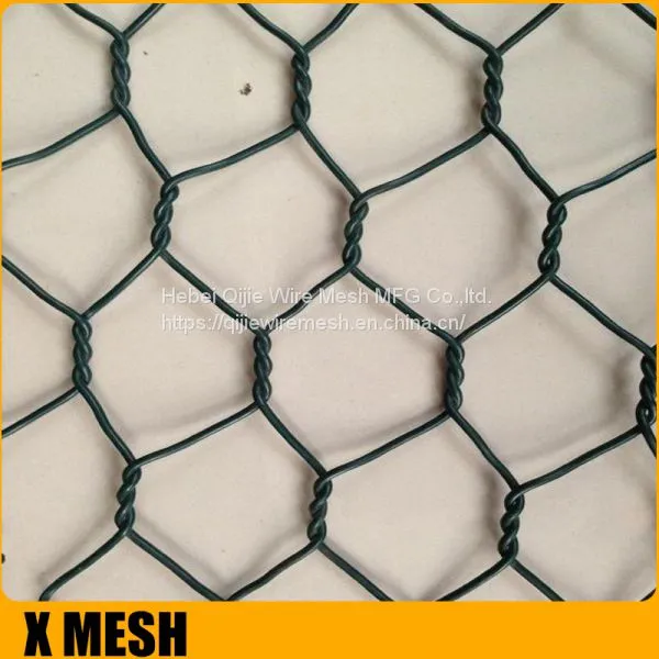 High tensile 80x60mm opening hexagonal gabion basket for retaining wall