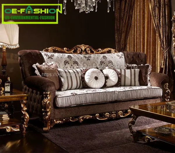 American Classic Home Furniture of Hand Carving Living Room Big Sofa Set