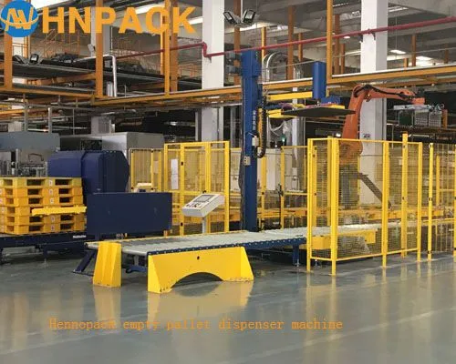 Hennopack Multiple Size Automatic Plastic Empty Pallet Magazine Dispenser Machine With CE Approved photo-5