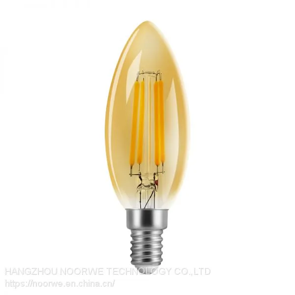 LED Filament Bulbs C35 4W Full Glass E14 Base Made in China photo-2