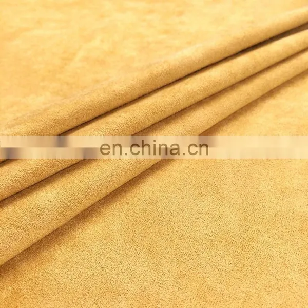 Customized Weft Knitted Suede Garment Fabric Four Ways Stretch Brushed Suede Fabric photo-3