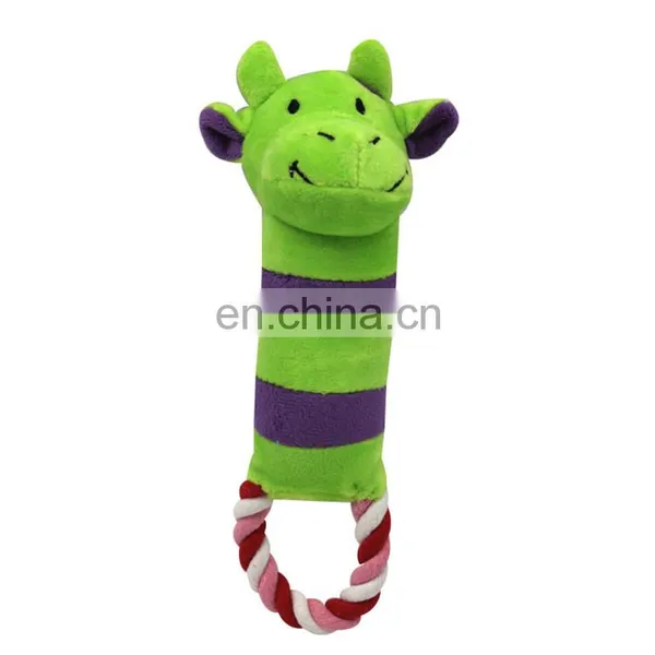 Animals Cartoon Dog Toys Stuffed Squeaking Pet Plush Toys Stuffed Animal for Dog photo-3