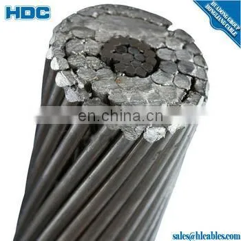 BS 215-2 ACSR 60mm2 Mink Overhead Ground Wire Aluminum Conductor Strands Aluminum Clad Steel Core Reinforced Bare Conductor photo-4
