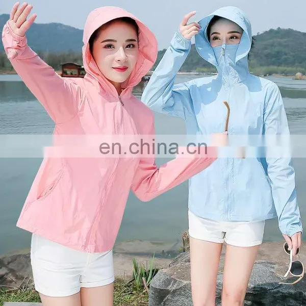 Motorbike Breathable Luxury Anti UV Sun Protection Beach Safety Protective Nylon Clothing Jacket Women With Mask photo-4