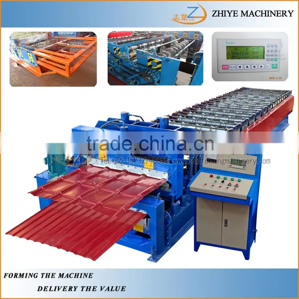 Steel Sheet Roof Panel Double Decker Roll Forming Machine/corrugated Roof Tile and Wall Sheets Double Layer Making Line photo-5