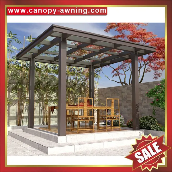 Hot Sale Modern Outdoor Hotel Villa Park Garden Aluminum Alu Gazebo Pavilion Pagoda Shelter Canopy Awning photo-4