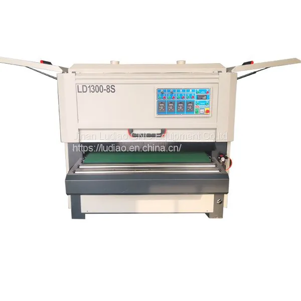 1300mm Width 8 Rollers Wood Sanding Brush Machine Mdf Cabinet Wood Polish Brush Sanding Machine photo-2