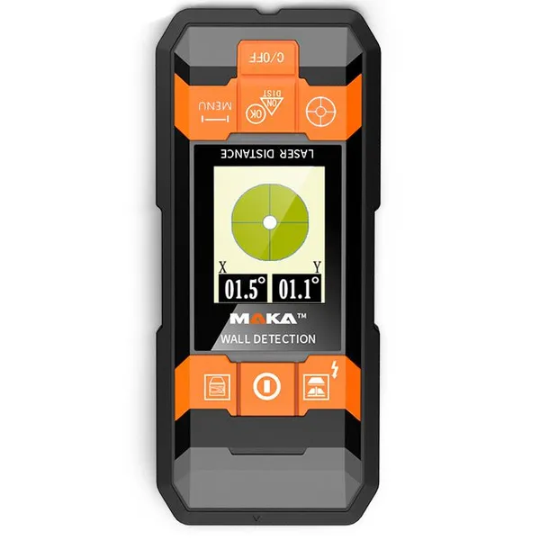 Maka Wall Detector With Laser Distance Meter Stud Finder