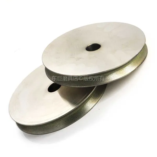V Groove Grinding Wheels or Glass Edging Beveling Machine Pencil Edge Abrasive Wheel Arc Shape Medium Grit photo-2