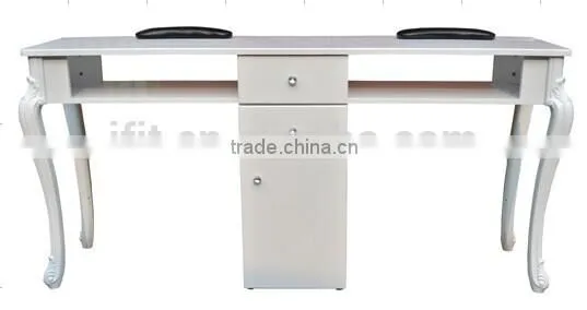 Nail Salon White Manicure Table for Sale photo-2