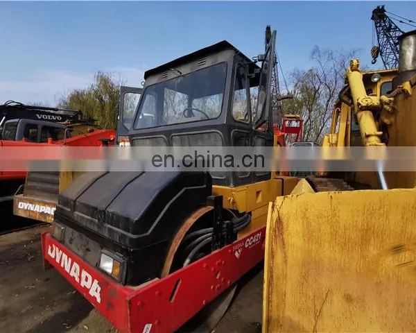 Used Dynapac Double Drum Cc421 Road Roller Original Sweden Made Compactor Machines for Sale photo-2