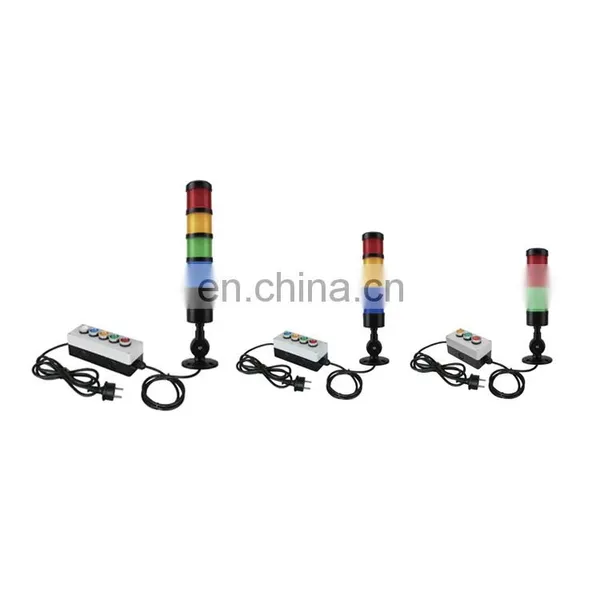 5 Colors Portable LED Signal Tower Light With Button and Plug LED Warning Light PNP/NPN photo-4