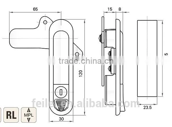 Factory Direct Selling Multi-point Rod Control Lock photo-6