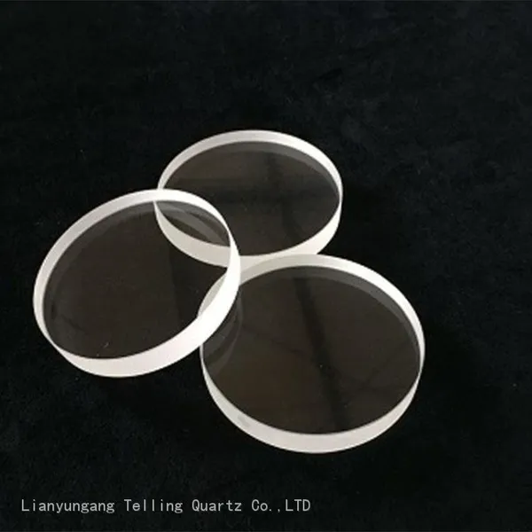 20mm Thick Round Quartz Plate Quartz Glass Disk Quartz Sheet photo-4