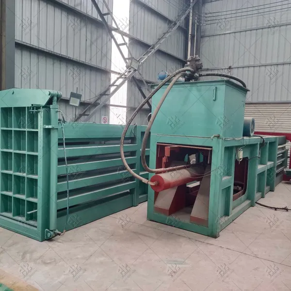 Continuous Baler Horizontal Automatic Press Baler For Waste Paper Cardboard
