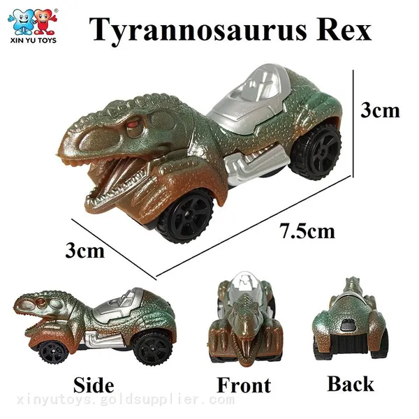 1:64 Diecast Cars Dinosaur Free Wheeling Vehicle Toy for Kids photo-3