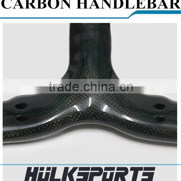 Factory Directly Supplier Carbon Road Handlebar 3K Glossy Finishing 420 mm * 90/100/110 Road Handlebar 700C Road Handle Bar photo-5