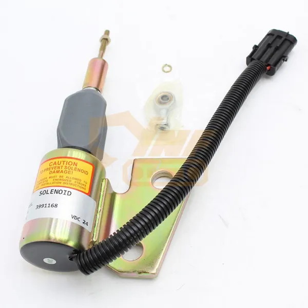 24V SA-4941-24 Shutoff Flameout Solenoid Valve 3964628 for Cummins 4BT With Hyundai 130 Stop Solenoid 3991168 photo-2