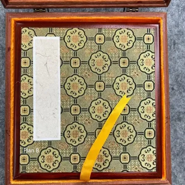 20*20cm Xuan Paper Raw Paper Handmade Watercolor Sumi-E Painting Calligraphy Paper Booklet Rosewood Box Set photo-4