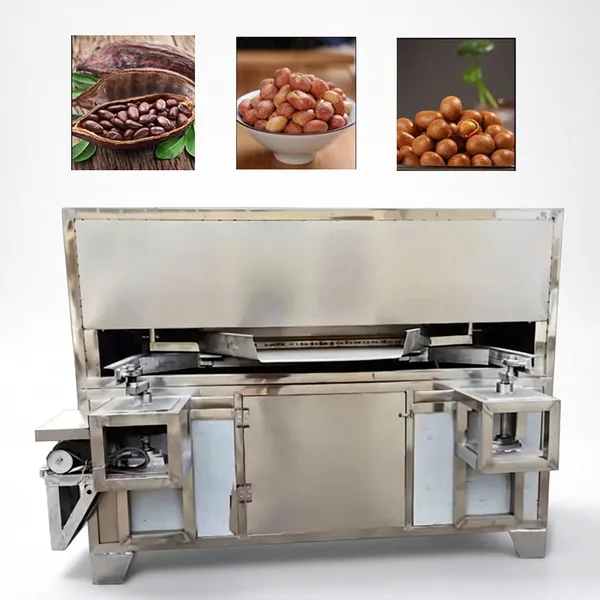 High Efficiency Peanut Roasting Machine Automatic Swinging Nut Baker QD-AM018 for Cocoa Beans and Flavored Nut Processing