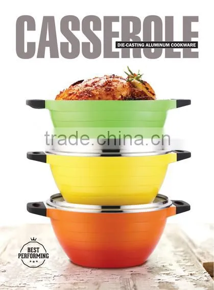 Aluminium Ceramic Casserole
