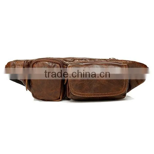 Multifunctional Casual Genuine Leather Waist Pack Outdoor Sports Organizer Waist Bags Wholesale Free Shipping photo-3