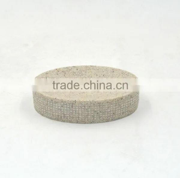 Lattice Pattern Polyresin Sandstone Bathroom Accessories Set photo-4