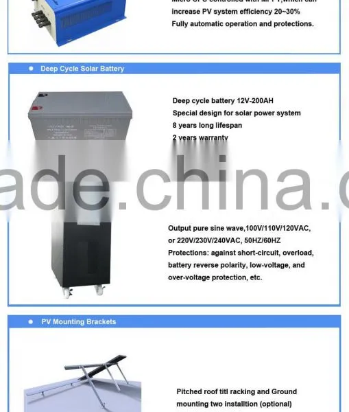 High Efficiency and Good Quality 6KW 96V Off Grid Solar Power System Kit For Home Use Quality Choice photo-2