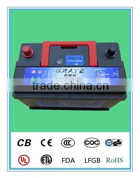 Lead Acid Car Battery 12V 60Ah Battery for Electric Start Generator mf Car Battery photo-3
