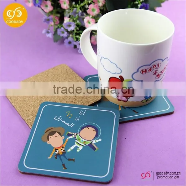Wedding Gift Favor Personalized MDF Cork Coaster photo-2