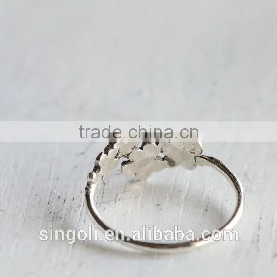 Sterling Silver Jewelry Cherry Blossom Flower Ring photo-4
