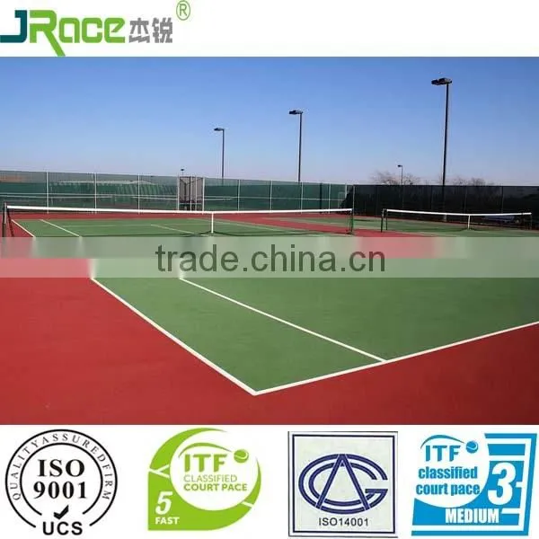 Outdoor Cushion Tennis Flooring on Asphalt Base