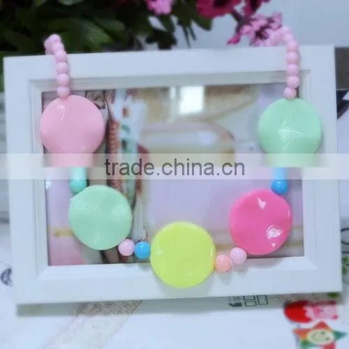 2014 New Design Colorful Wholesale Chunky Statement Necklace in China