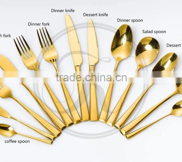 Copper Pattern Flatware,cutlery-set-stainless-steel,colored Cutlery Set photo-6