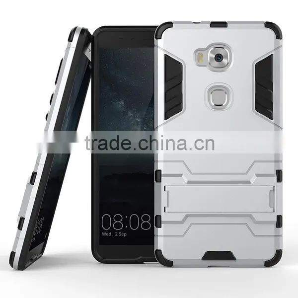 Hybrid Kickstand TPU PC Armor Case Iron Man Cellphone Case For Huawei P8 P8 Lite photo-3