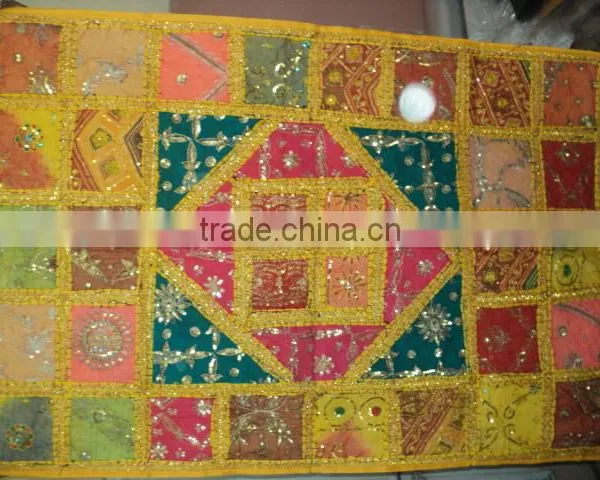 Ethnic Boho Indian Wall Hangings Patchwork Tapestry photo-3
